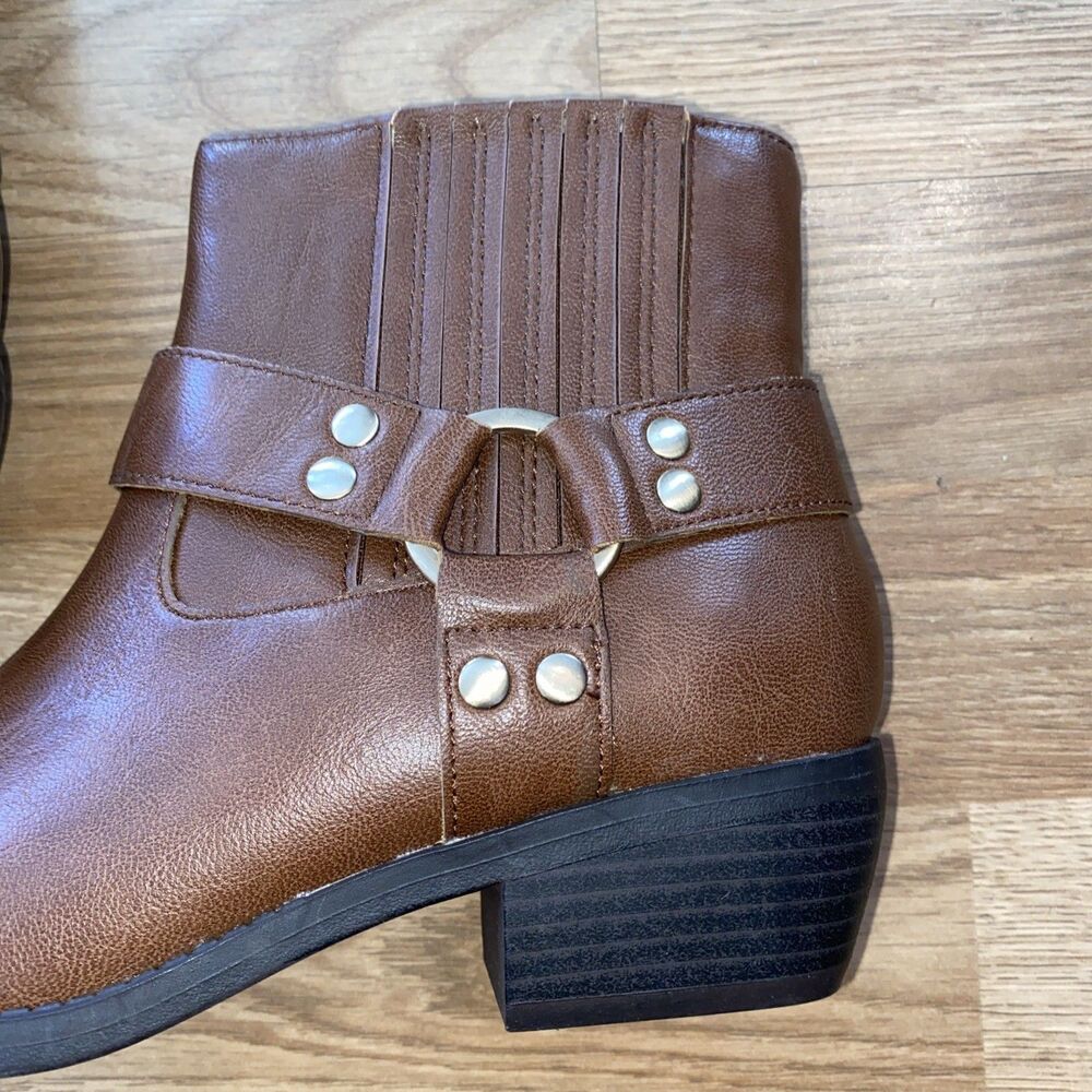 Sun + Stone Women's Brown Harness Westinn Booties Shoes Size 7M NWOB - Picture 6 of 11